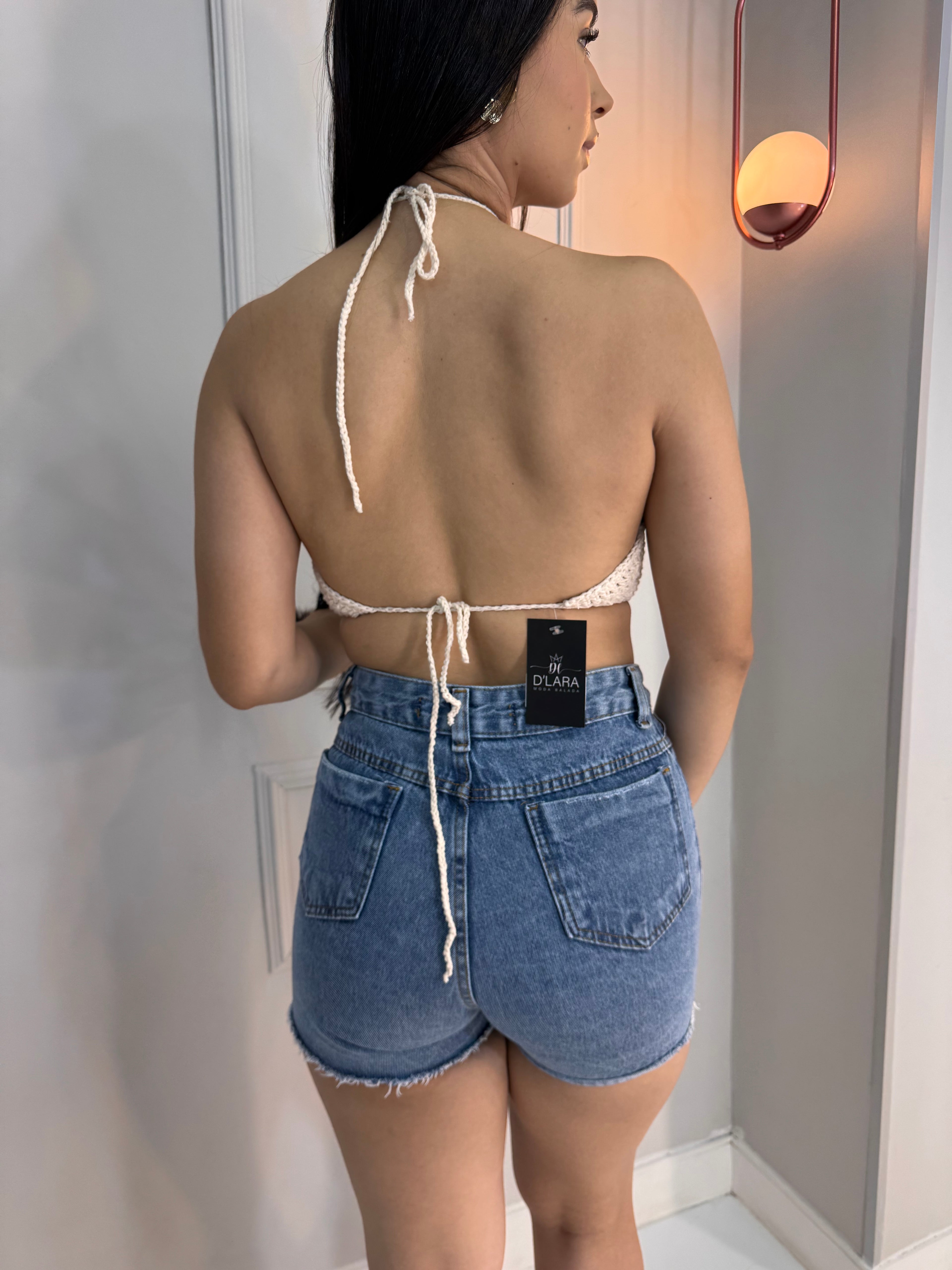SHORT JEANS BORDADO