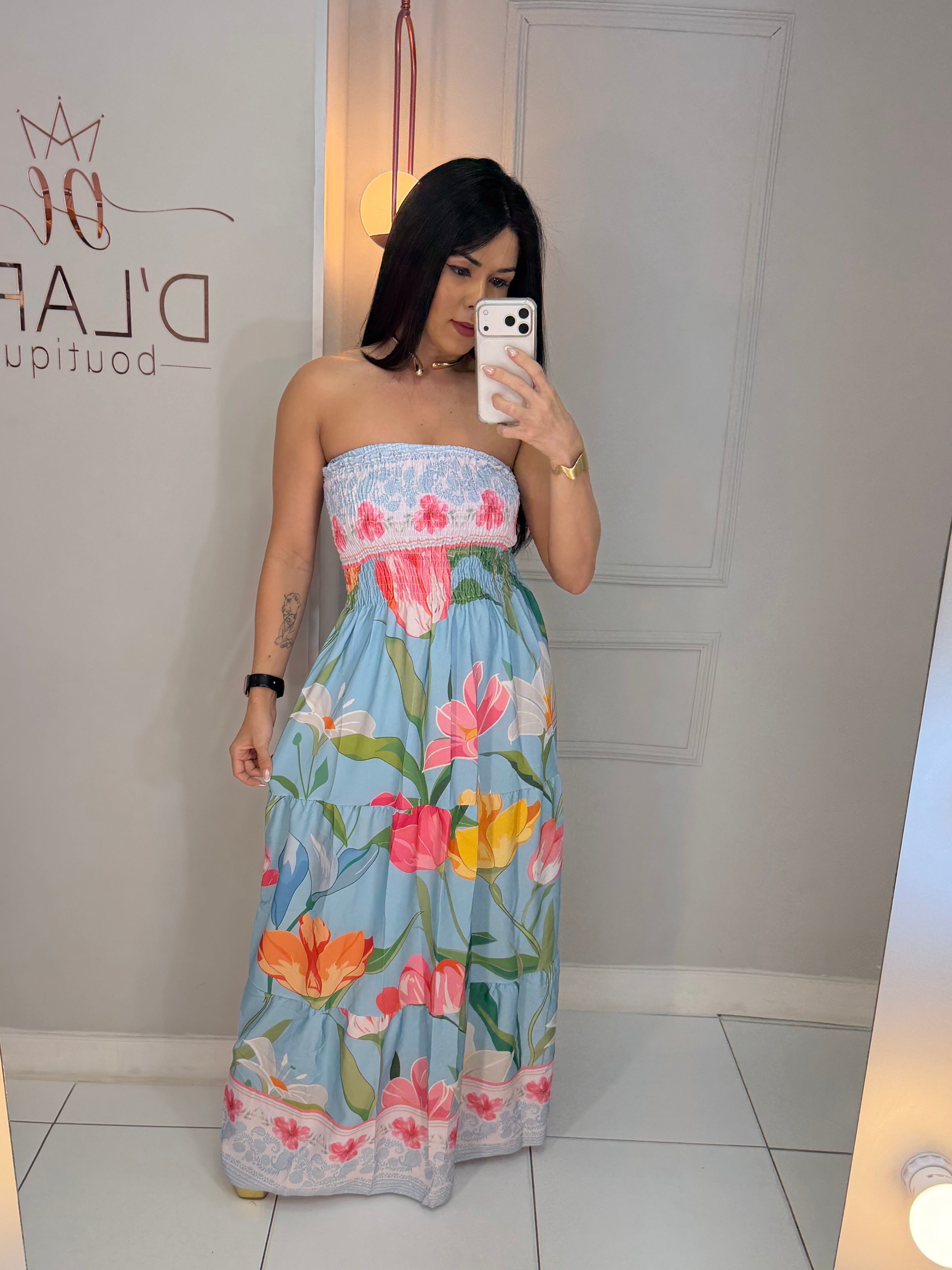 VESTIDO LONGO ELASTEX