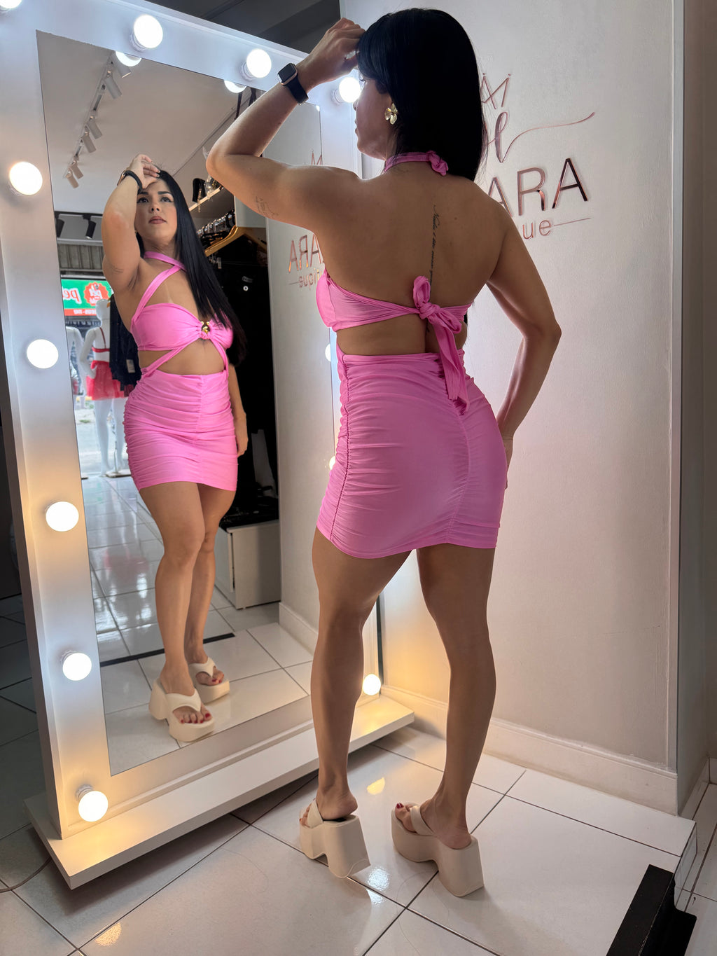 VESTIDO ACETINADO TIFANY