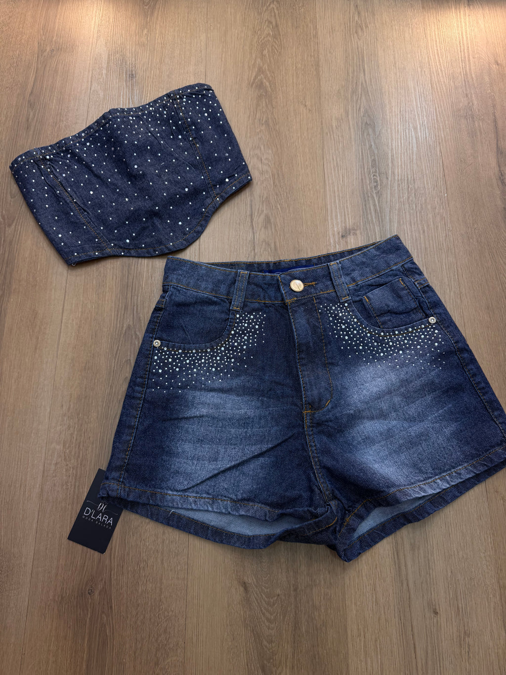 CONJUNTO JEANS BRILHO