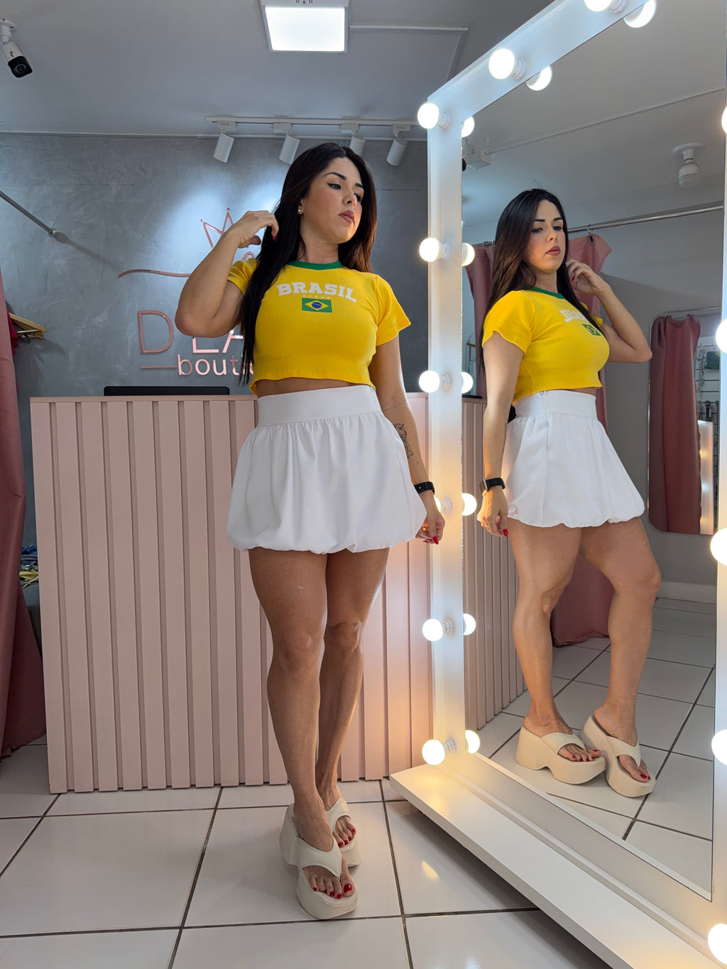 CROPPED CANELADO BRASIL CORE