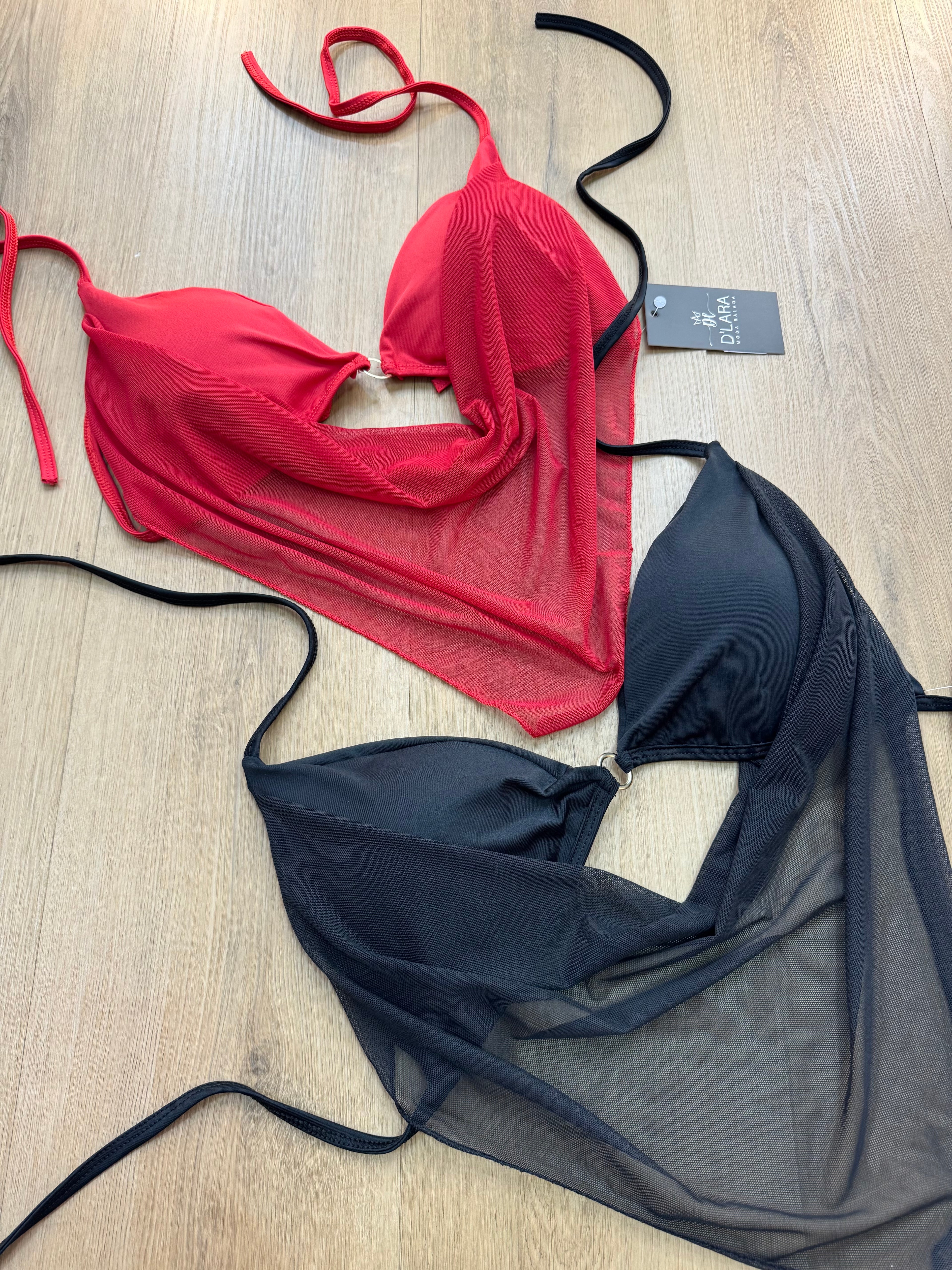 CROPPED TULE PRISCILA