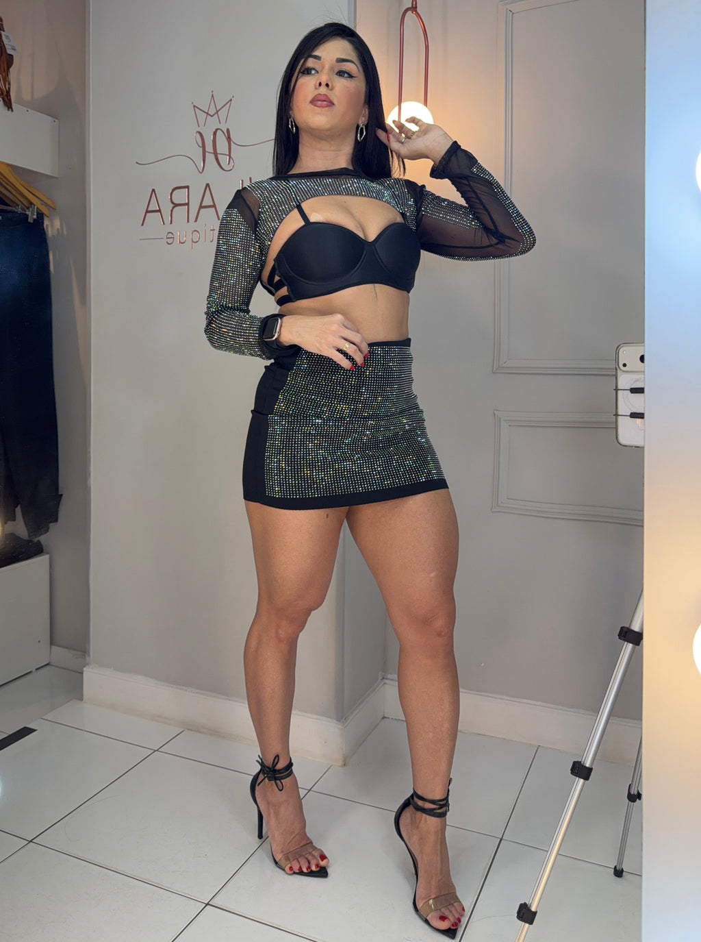 BOLERO TULE PEDRARIAS CRISTAL