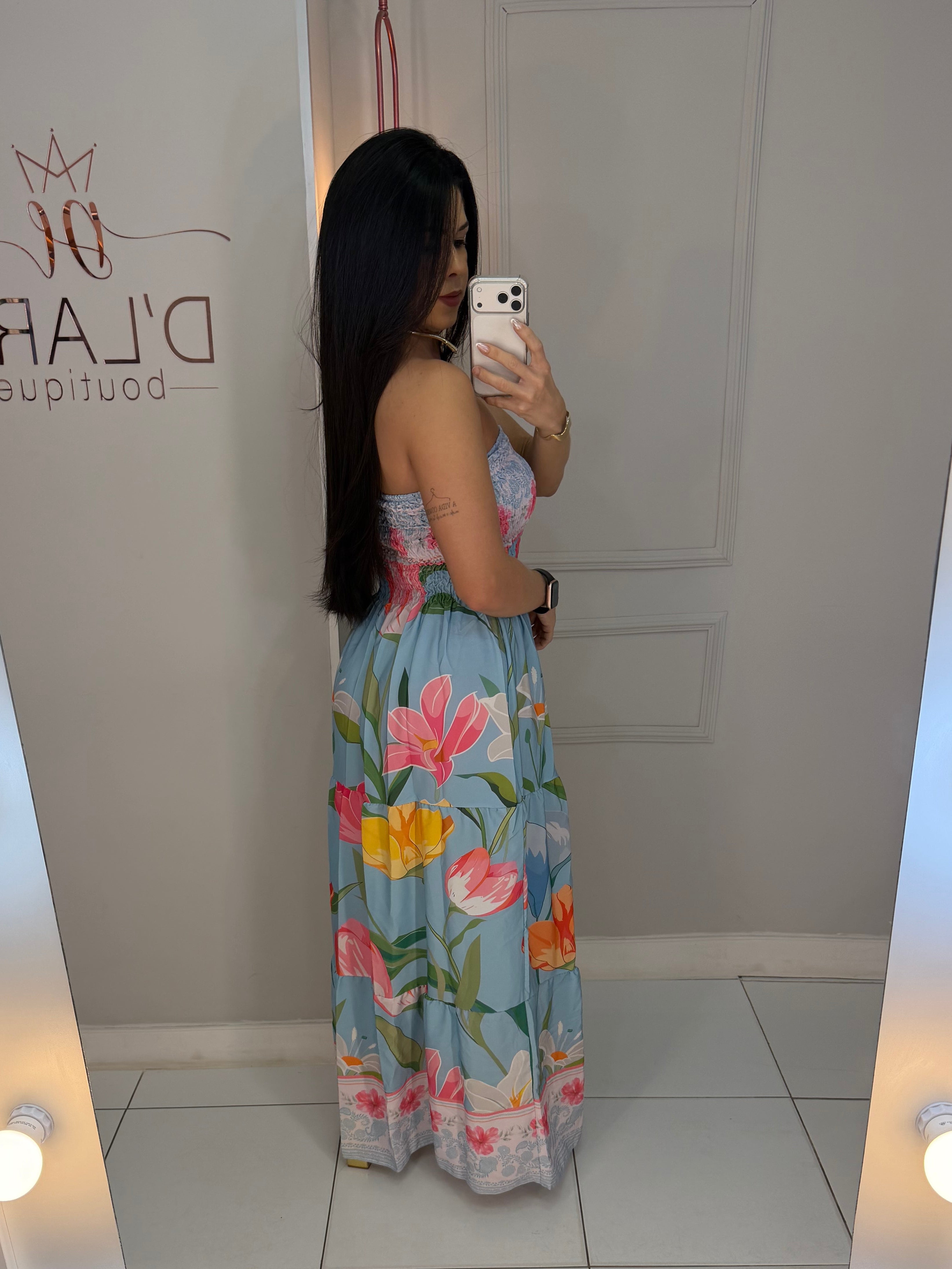 VESTIDO LONGO ELASTEX
