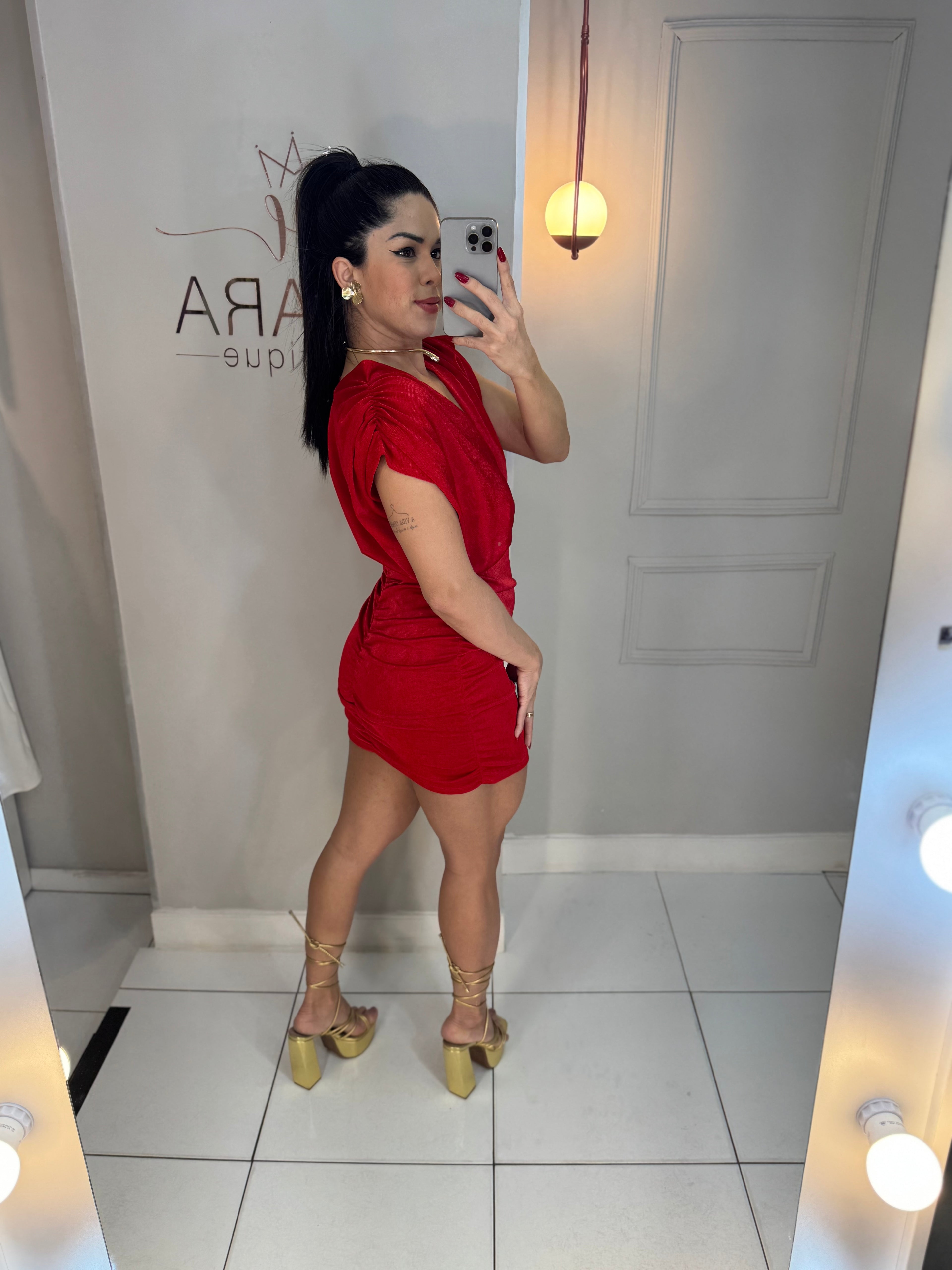 VESTIDO ACETINADO ISADORA