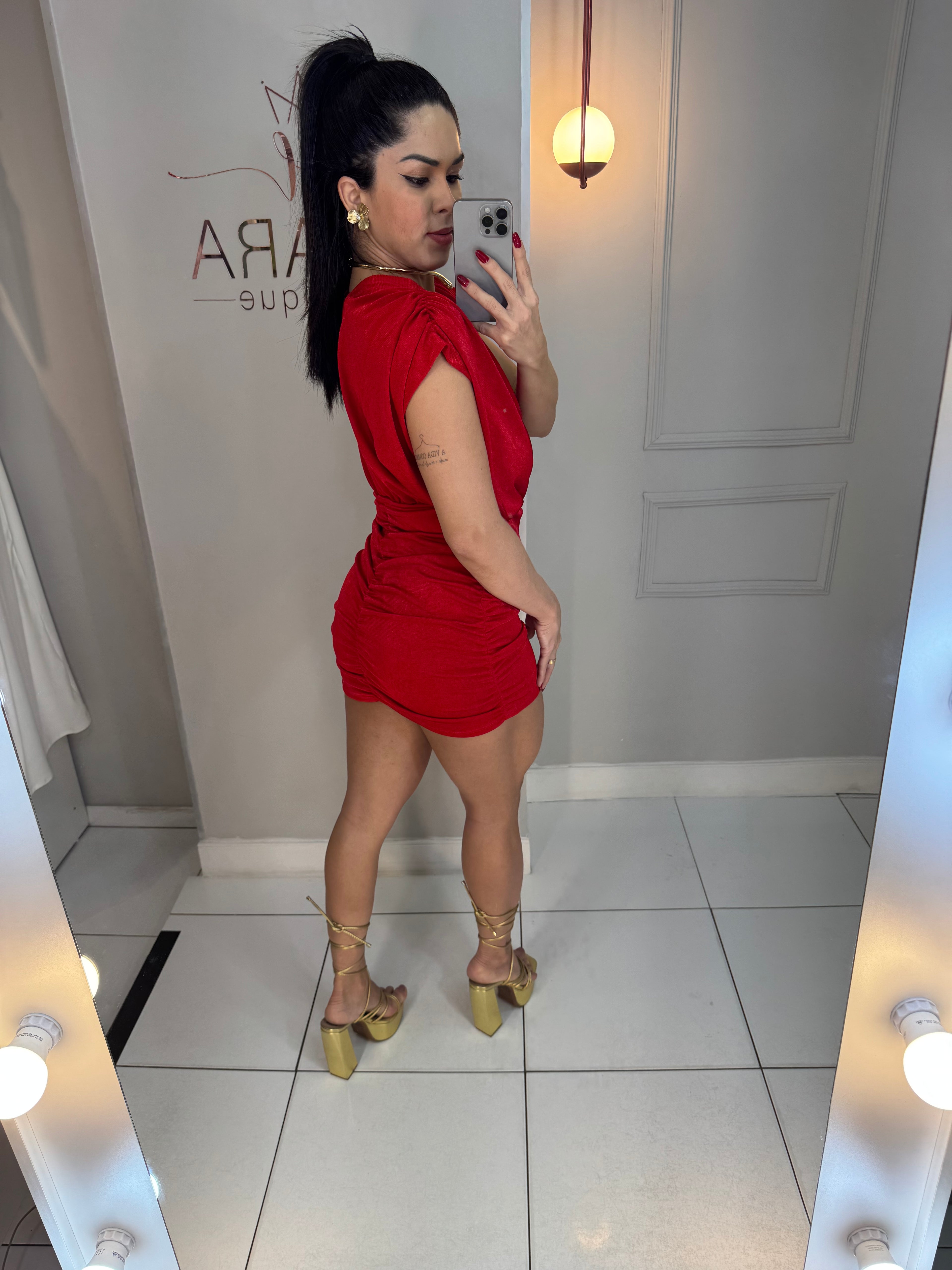 VESTIDO ACETINADO ISADORA