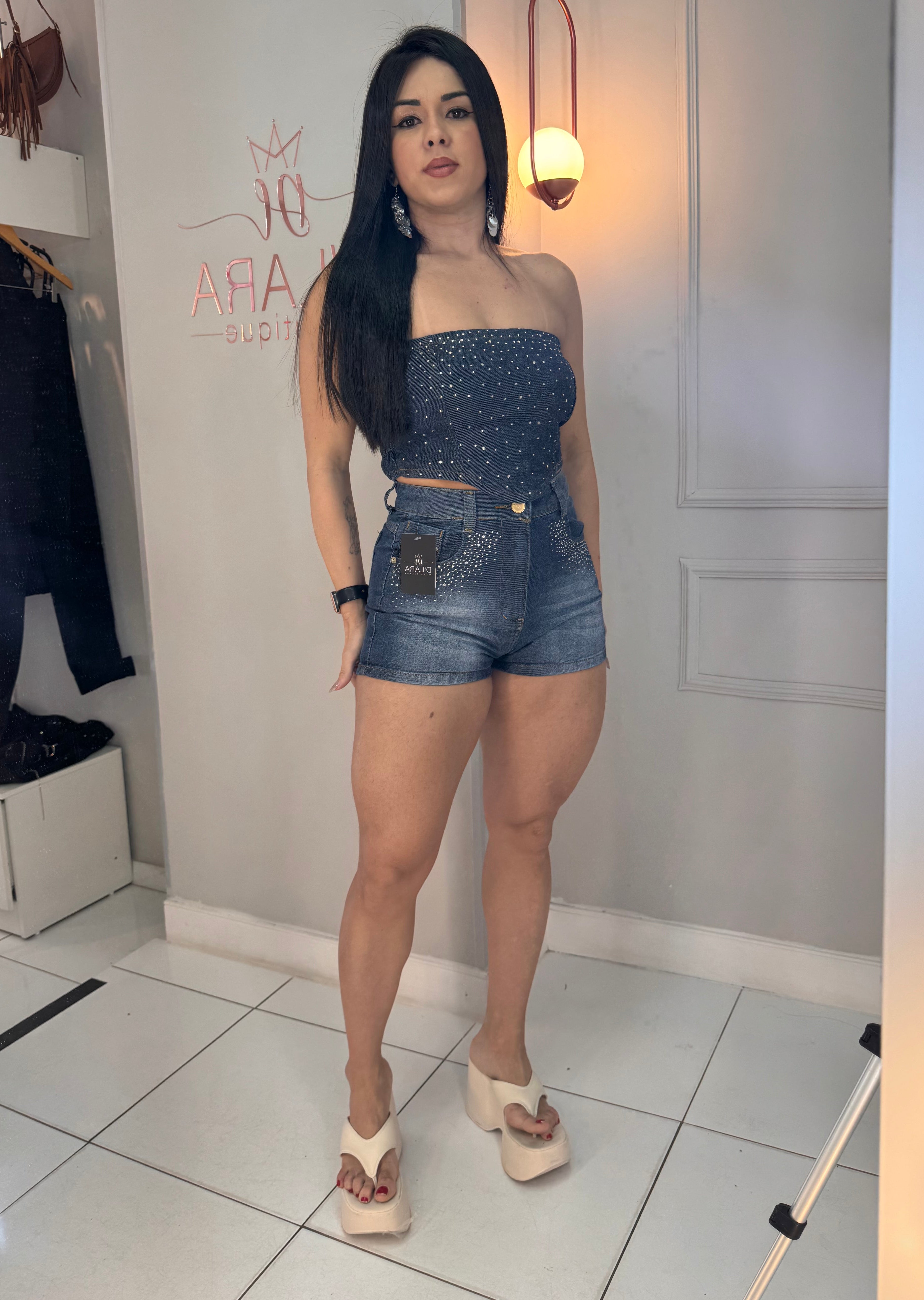 CONJUNTO JEANS BRILHO