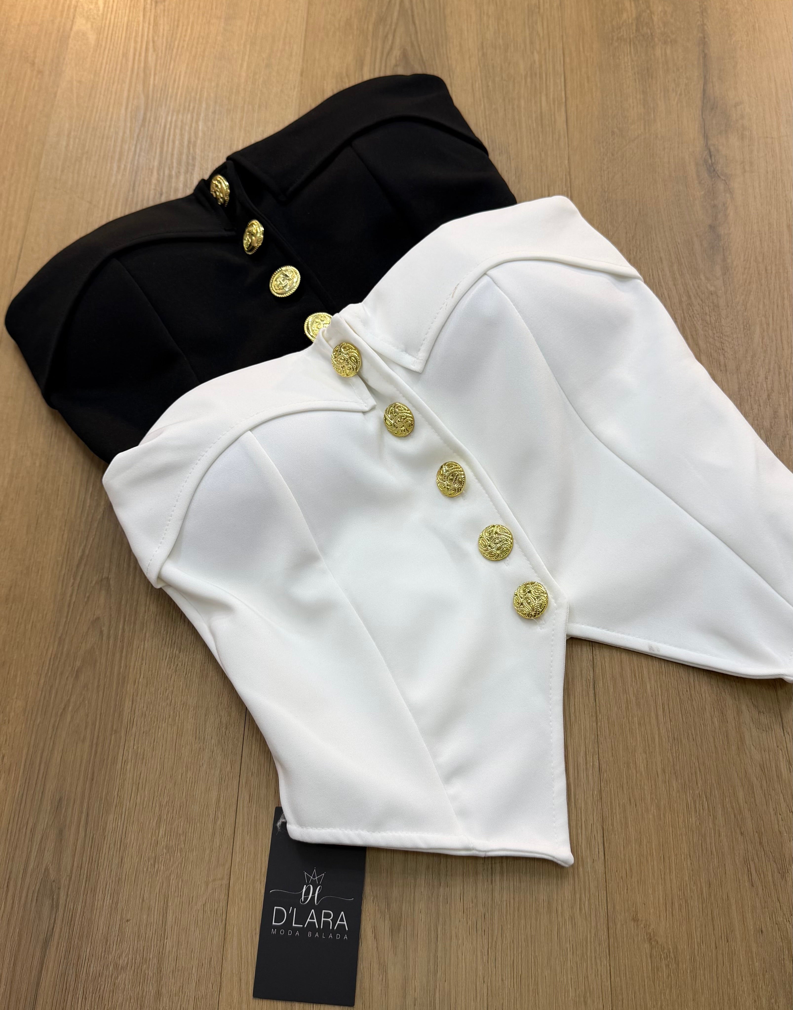 CORSELET BOTÕES AMANDA