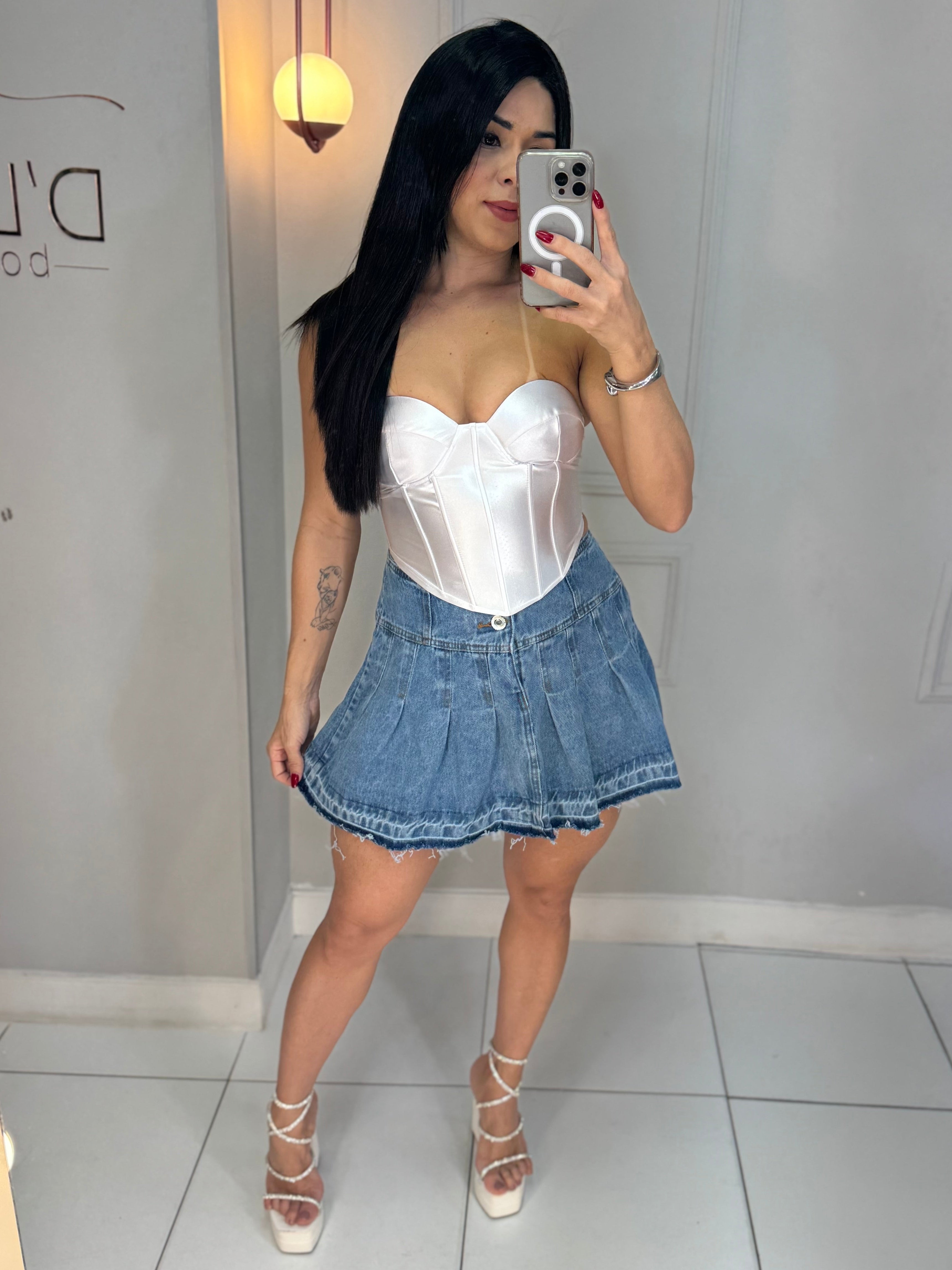 SAIA JEANS PLISSADA RAYSSA