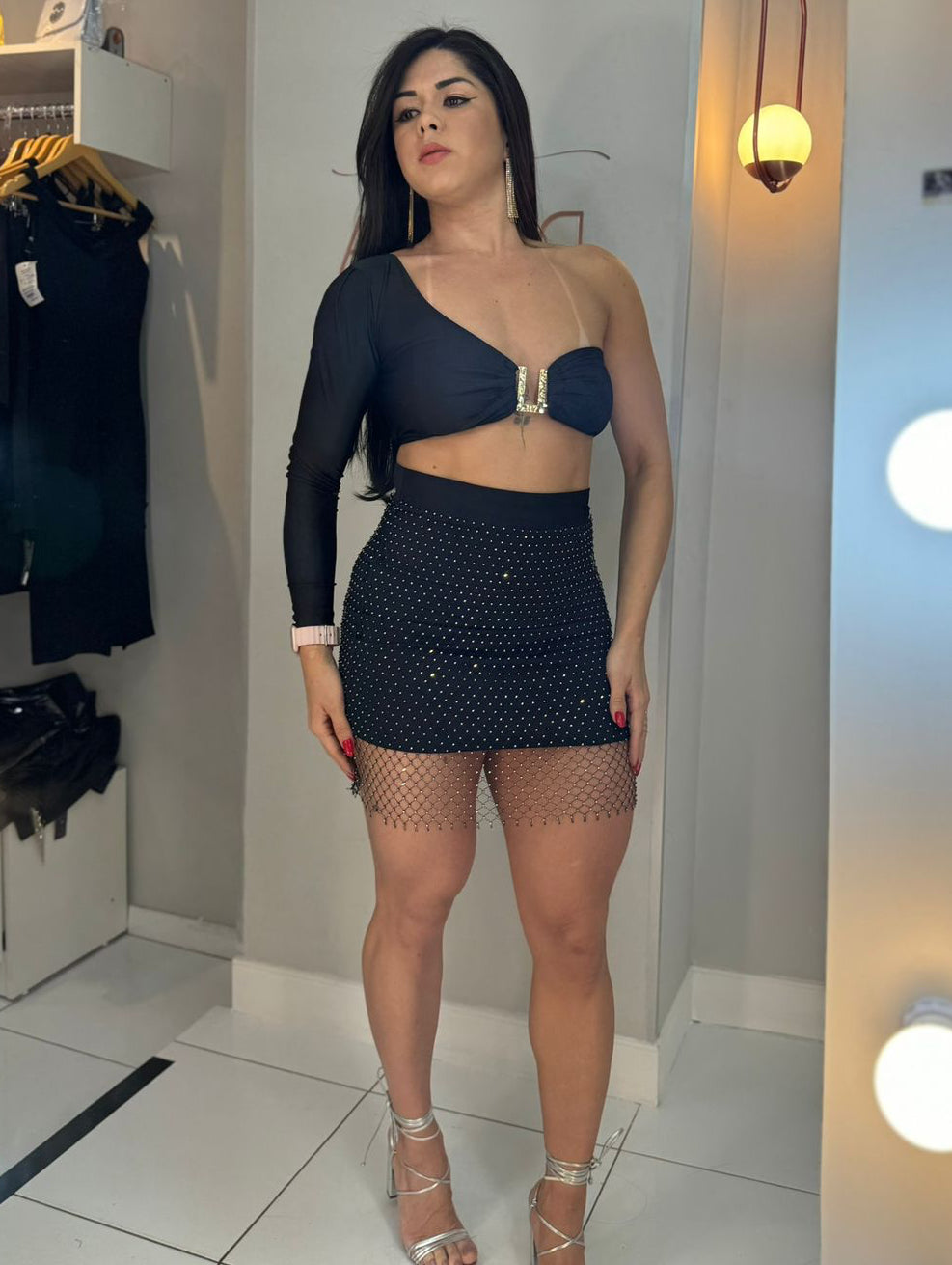 CROPPED ACETINADO MEL