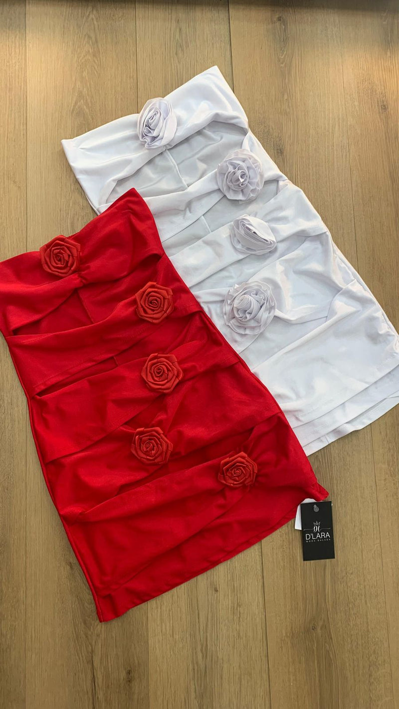 VESTIDO ACETINADO FLORA