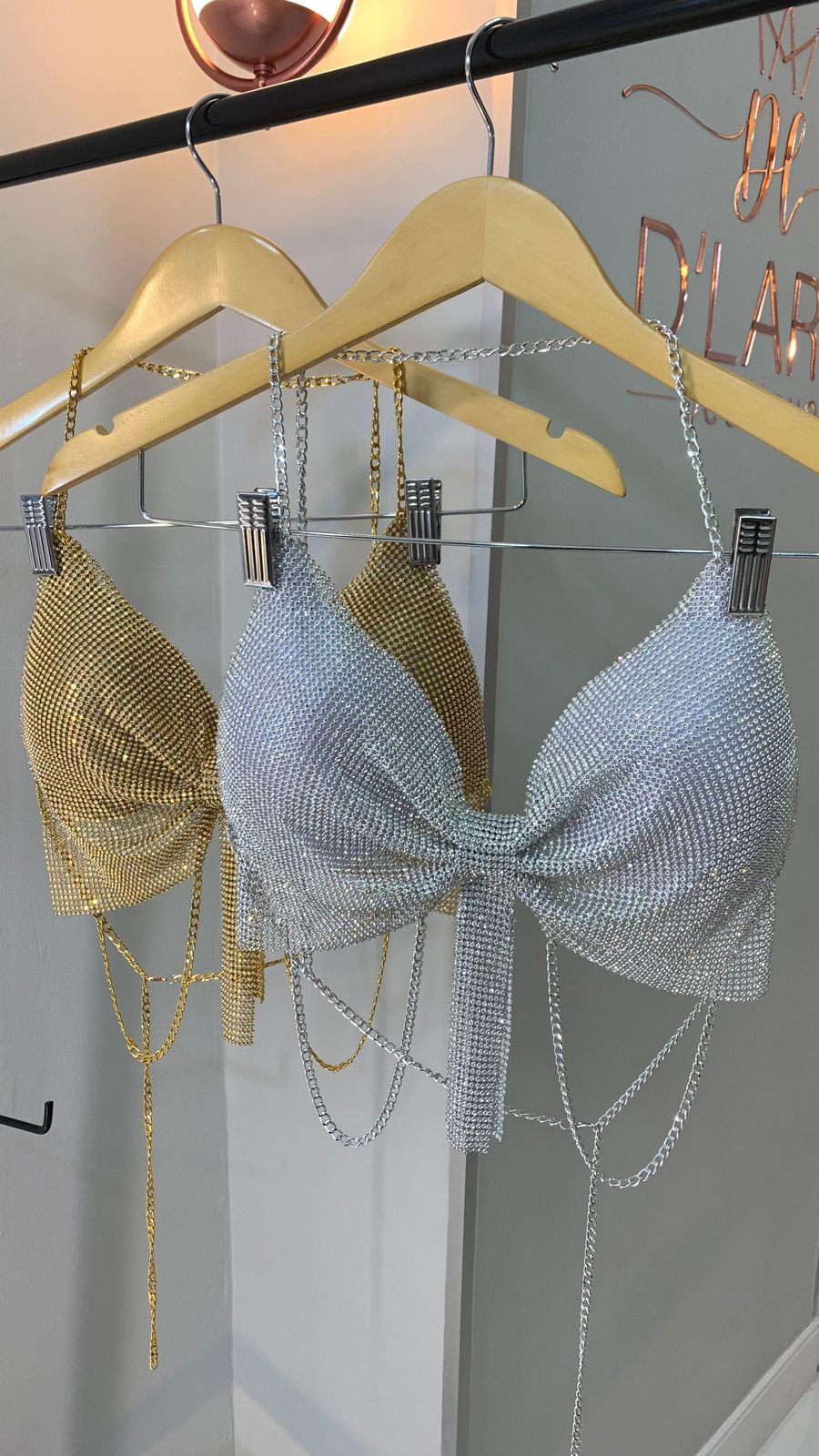 CROPPED TELA STRASS LAÇO