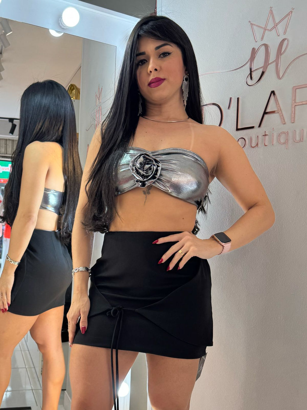CROPPED METALIZADA GABY