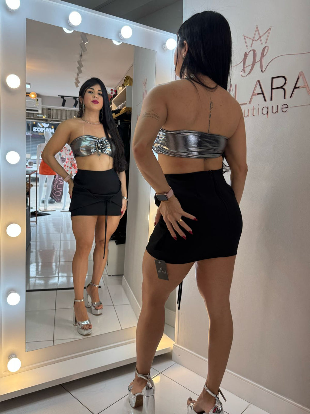 CROPPED METALIZADA GABY