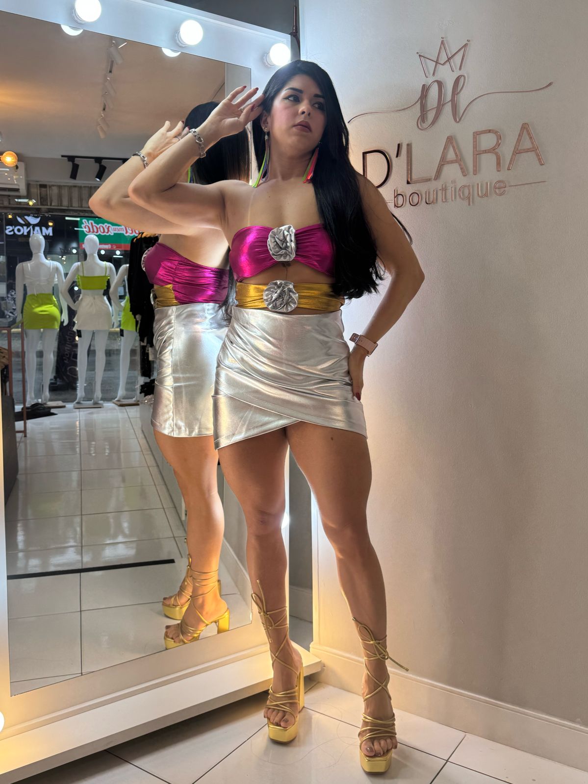 CROPPED METALIZADA MILENA