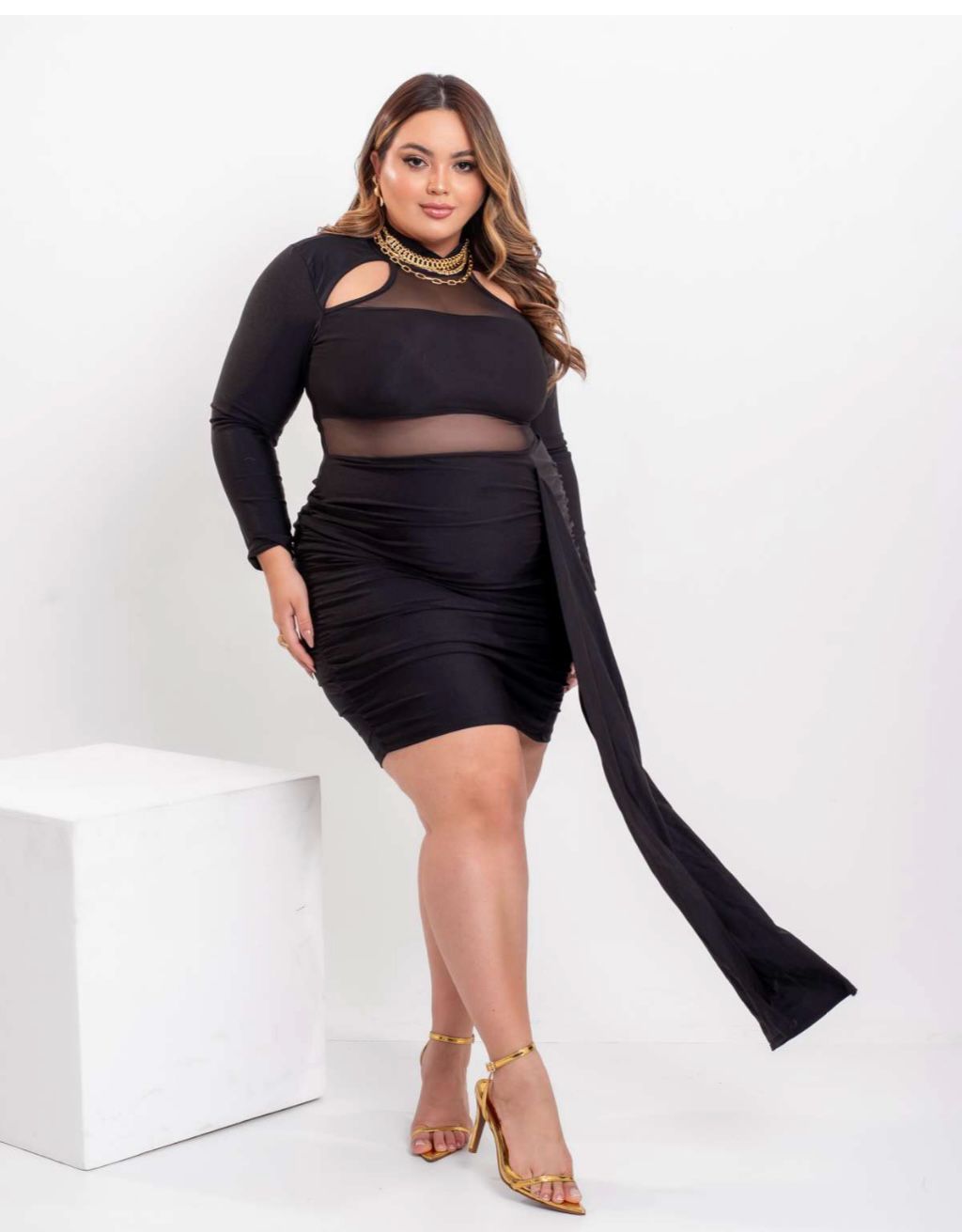 VESTIDO ACETINADO IONARA