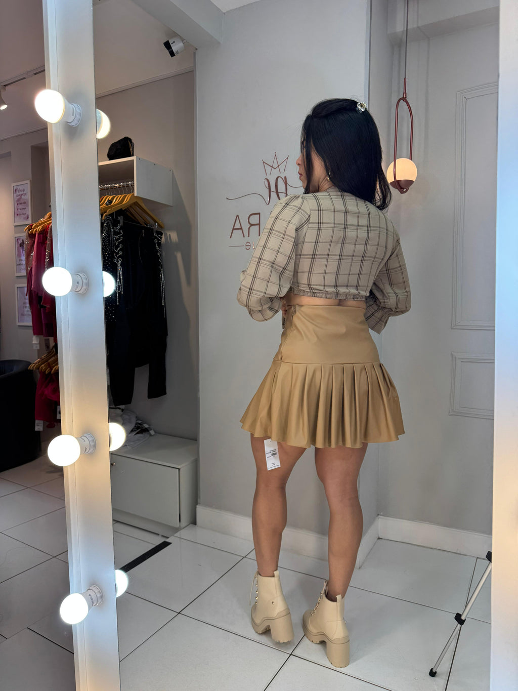 CROPPED XADREZ LUANA