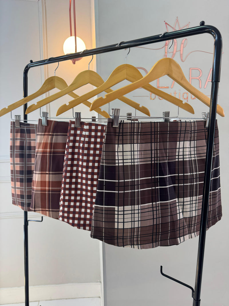 SHORT SAIA XADREZ BELA