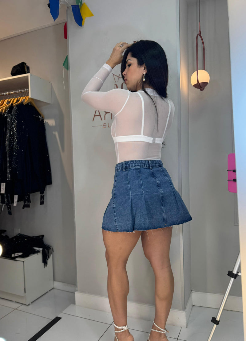 SAIA JEANS PLISSADA ANA