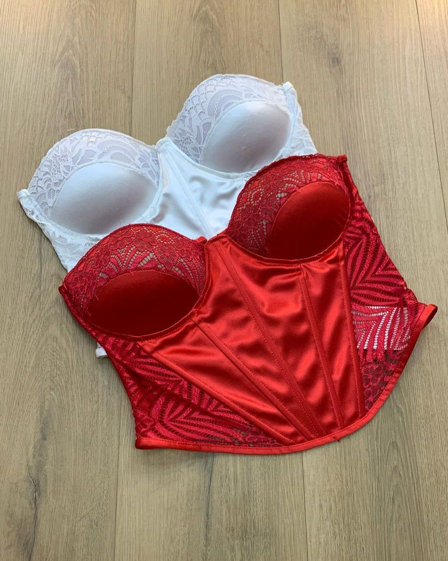 CORSELET RENDA KIM