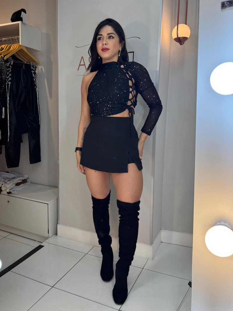 SHORT SAIA ALFAIATARIA AMANDA