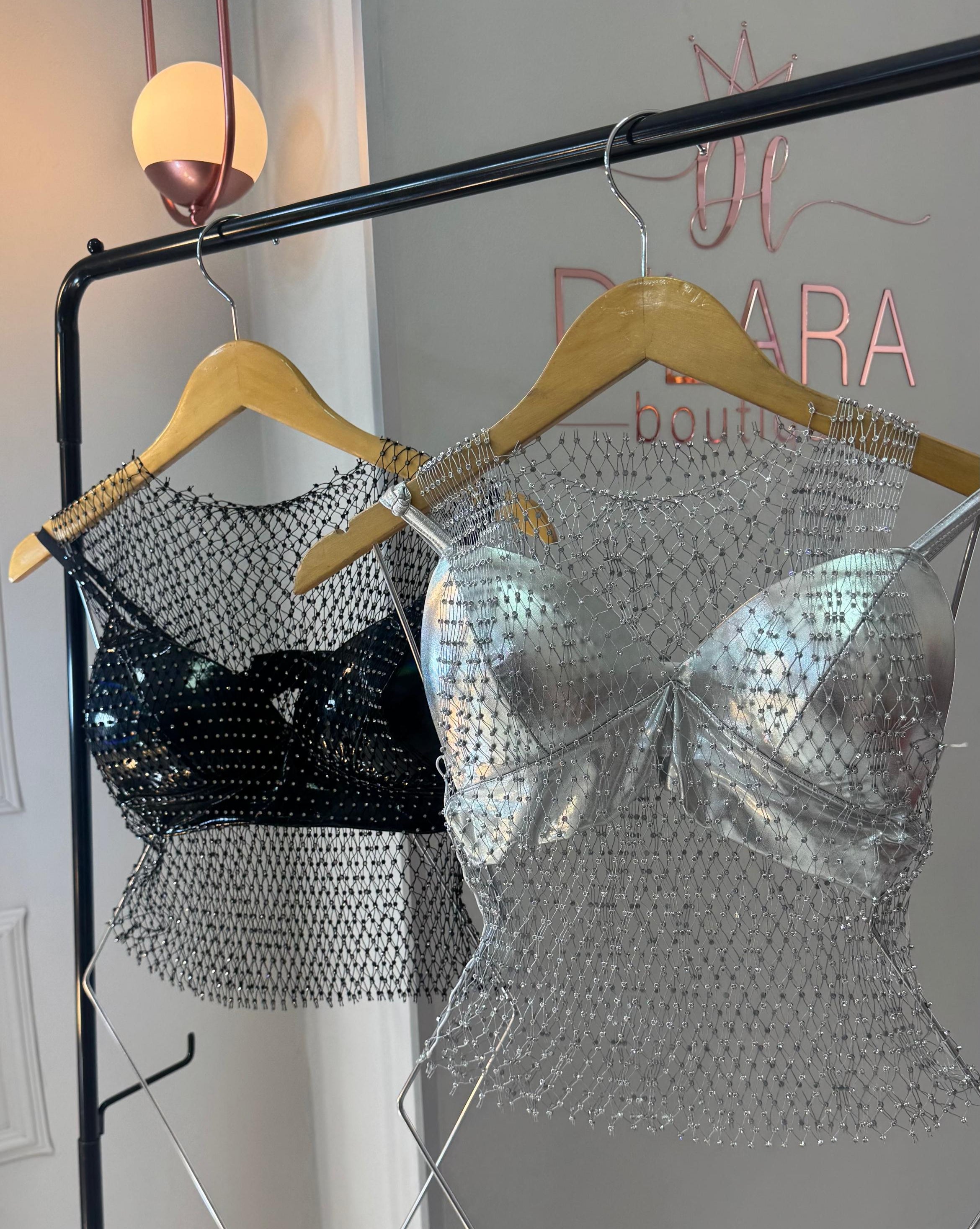 CROPPED TELA BRILHO INGRID